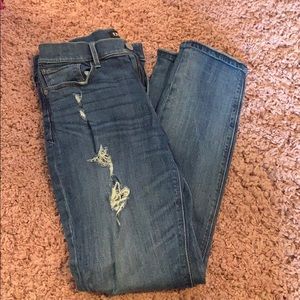 Express distressed skinny jean
